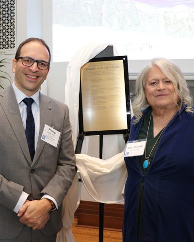 Lieutenant Colonel Jennifer N. Pritzker (Ret.) receives award for TAWANI Foundation work.