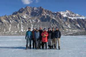 Photo of Antarctic research team